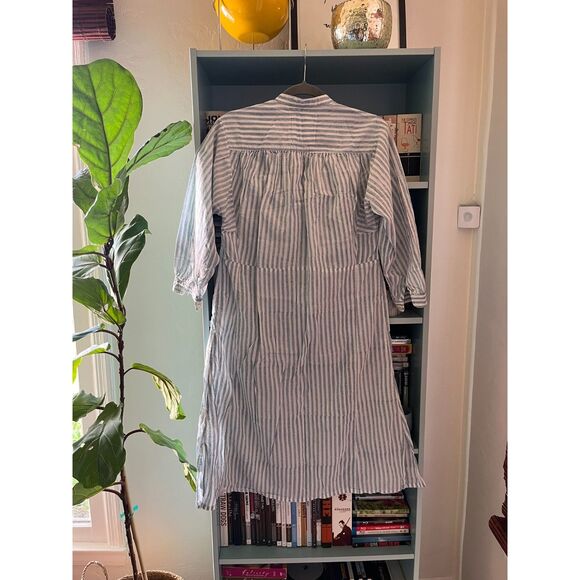 Entireworld. Striped Dress Type A, Version 9 in Blue/White - Picture 2 of 3